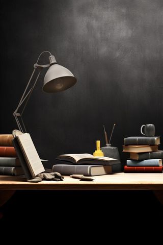 书桌书籍学习阅读背景