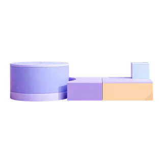 3D展台素材免扣产品蓝色展示台PNG