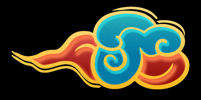 中国风中式国潮敦煌云纹祥云插画图案云朵云彩元素PSDAI设计素材