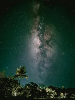 黑色星空摄影素材