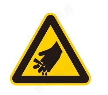 当心伤手符号