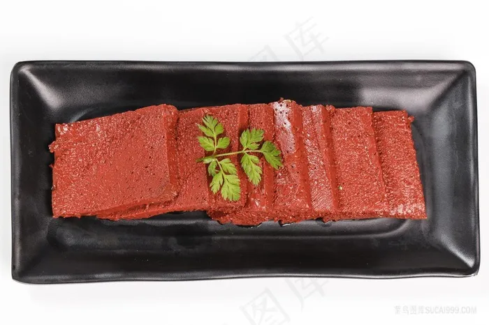 新鲜高清火锅配菜鸭血图片