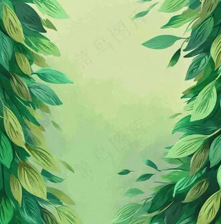 春天中国风的场景