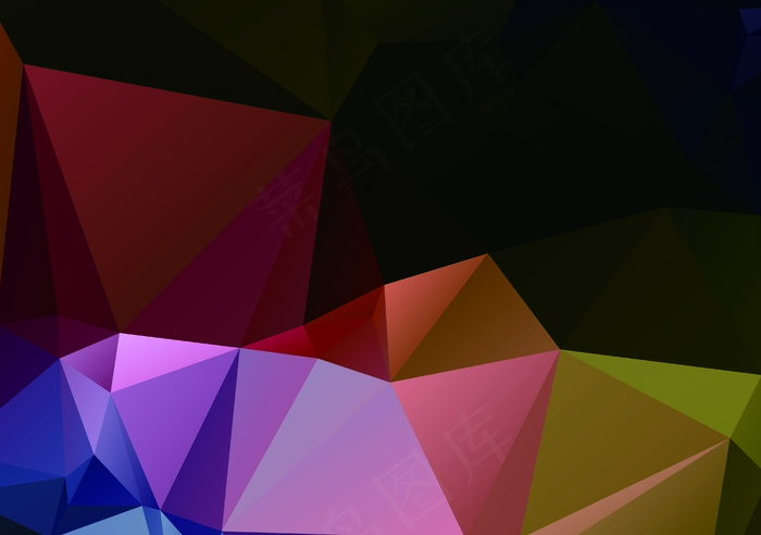 炫彩几何图形背景 几何艺术设计 多边形背景图片