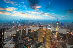 唯美东方明珠高清风景画