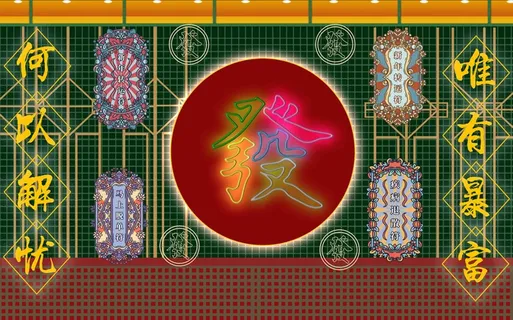 新中式国潮背景墙