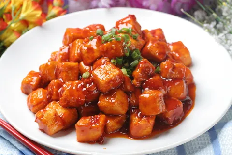 鱼香脆皮豆腐 (1)