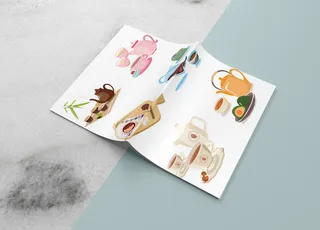 简约精致画册样机模板