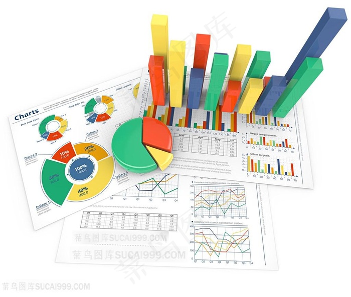 商业金融彩色分析数据高清图片