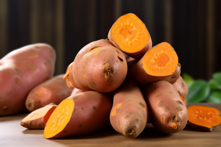 红薯秋季食物摄影图