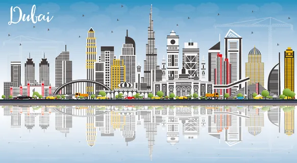 卡通城市可爱漂亮高清图