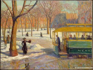 威廉·格拉肯斯-- 绿色汽车