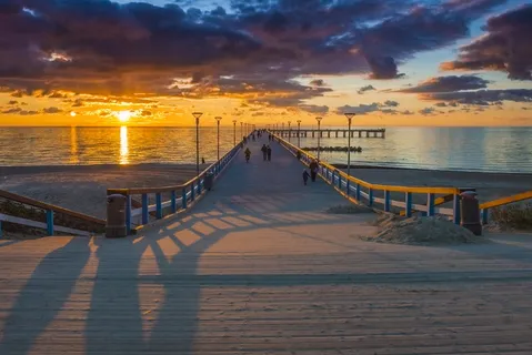 黄昏海湾夕阳图片 黄昏海湾夕阳图片