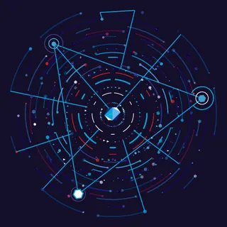 几何抽象粒子线条光线科技感网页banner展板背景AI矢量设计素材