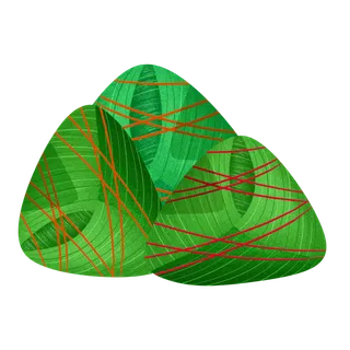 端午节红线粽子免扣元素