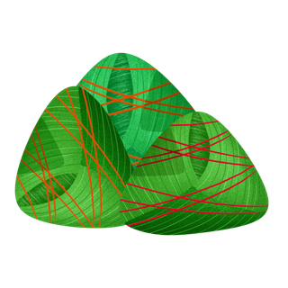 端午节红线粽子免扣元素