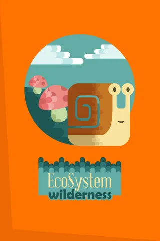 自然风景动物植物扁平矢量插画