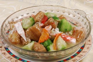 川菜湘菜高清菜谱 海味丝瓜烧油条