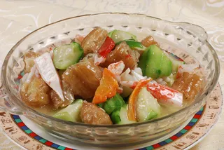 川菜湘菜高清菜谱 海味丝瓜烧油条