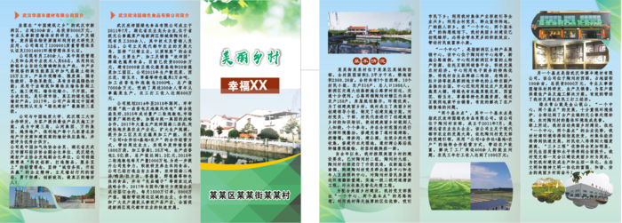 美丽乡村折页