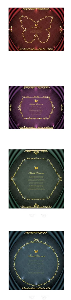 简约风古典名片海报边框图框插画插图素材AI矢量图 (35)