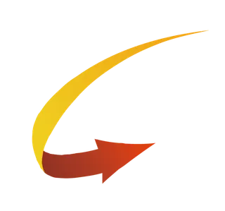 渐变色单个旋转方向箭头