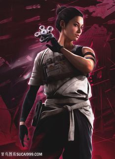 武装女战士插画图片