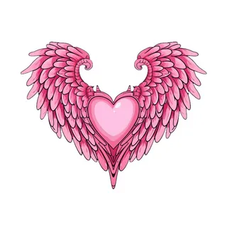 爱心翅膀免抠