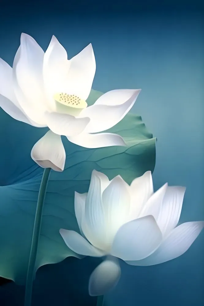 池塘荷花莲花背景(2000x3000)