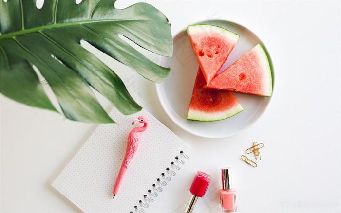 夏季西瓜背景图片