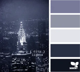 冬天系配色色卡色彩搭配