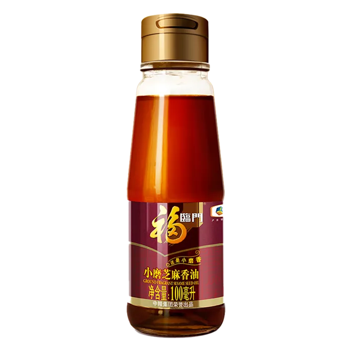 中粮福临门小磨芝麻香油超市商品白底图免抠实物摄影png格式图片透明底