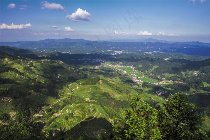 湖南紫鹊界梯田风景素材图