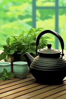 茶壶植物自然意境背景 茶壶植物自然意境背景