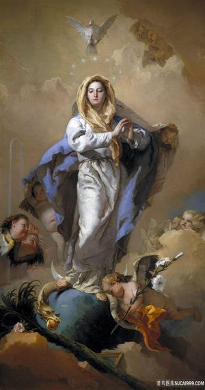 白鸽人物唯美油画装饰画