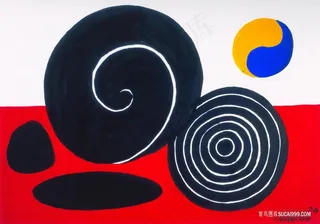 时尚圆艺术插画