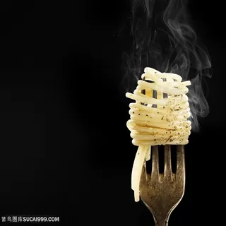 舌尖上美食意大利面特写高清图片