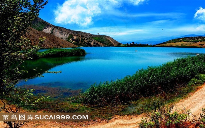 唯美山川和湖泊图片