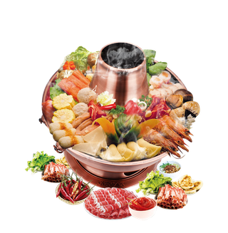 免抠冬日丰盛美味火锅大餐
