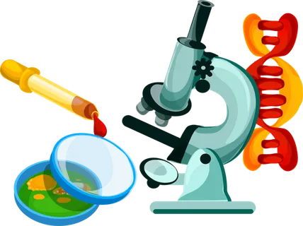 生物学显微镜研究卡通少儿兴趣班