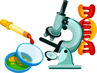 生物学显微镜研究卡通少儿兴趣班