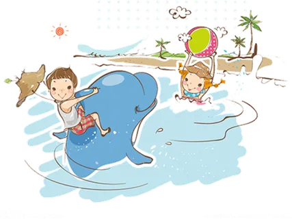 卡通 素材 人物 动画 插图