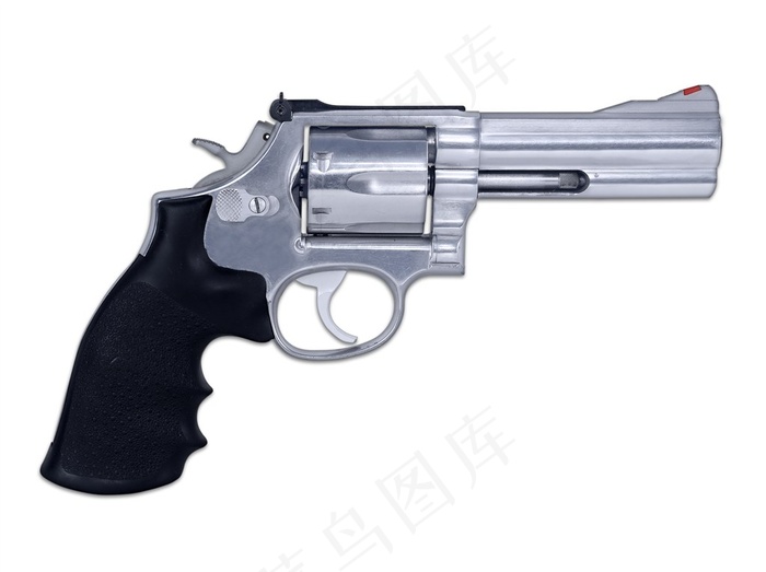 银色金属手枪高清摄影图片