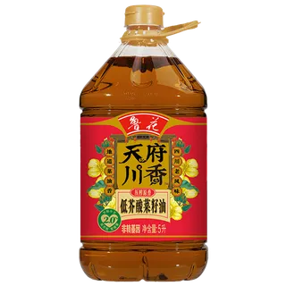 鲁花酸菜籽油5升超市商品白底图免抠实物摄影png格式图片透明底