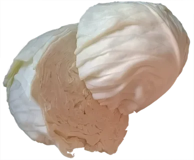 整个对切大头菜包菜卷心菜圆白菜菜丝十字花科蔬菜免抠实物实拍摄影元素素材