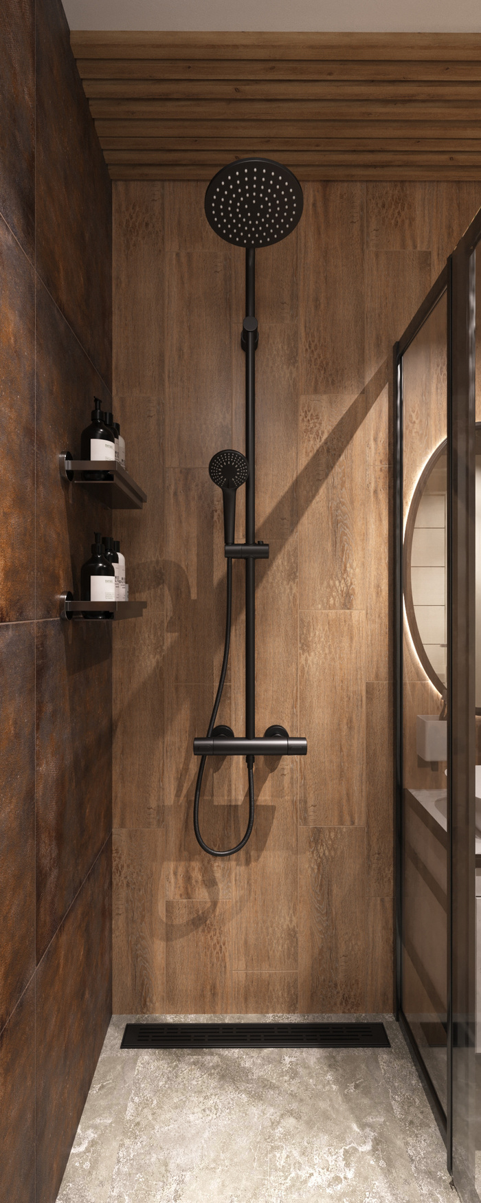 浴室现代简约风格特写场景近景(1)花洒头