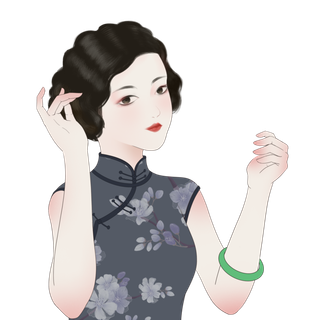 传统旗袍美女 (97)