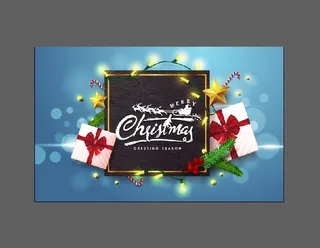 设计冬天圣诞节背景