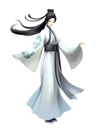 古风人物插画免抠