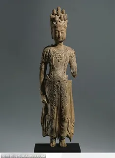 木雕观音菩萨佛像(文物馆藏)